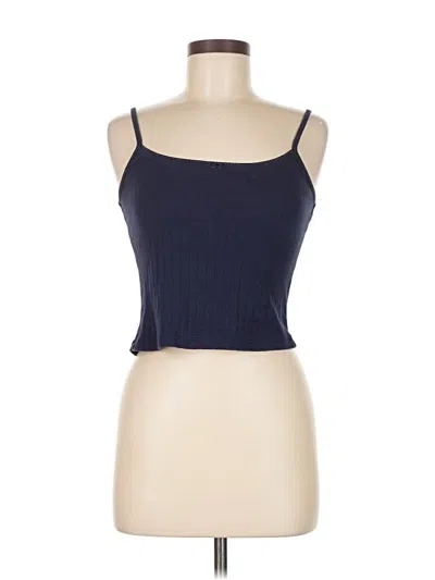 Pre-owned Just Polly Tank Top Blue Strapless Neckline Tops