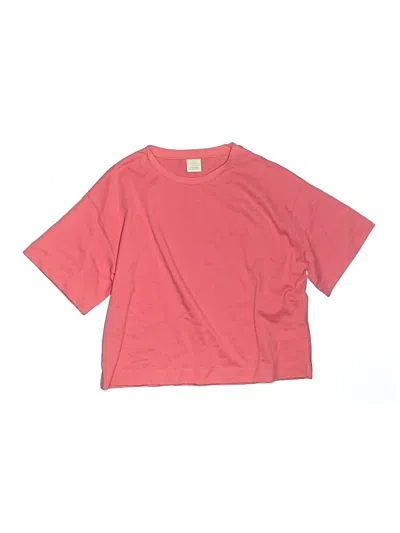 Pre-owned Zara Kids' Short Sleeve T-shirt In Pink