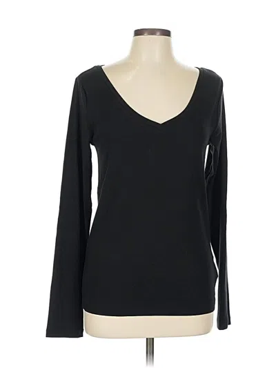 Pre-owned Gap Long Sleeve T-shirt In Black