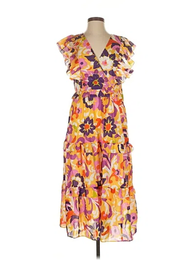 Pre-owned J.crew Collection Cocktail Dress In Orange