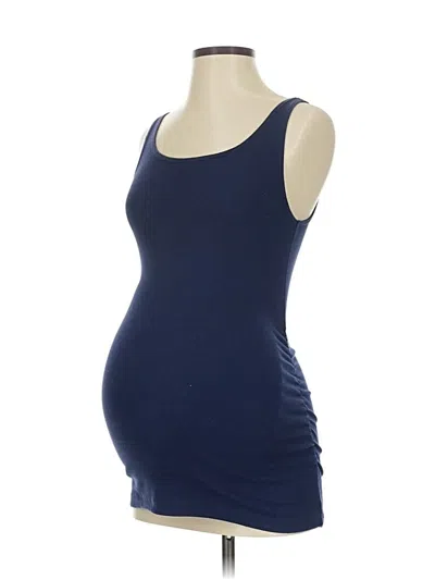 Pre-owned Old Navy - Maternity Tank Top Blue Strapless Neckline Tops