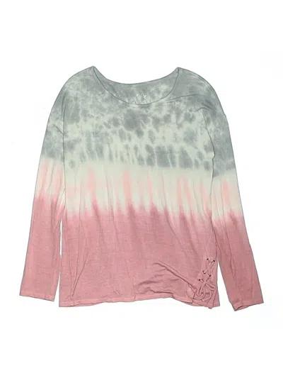 Pre-owned Justice Kids' Long Sleeve T-shirt In Pink