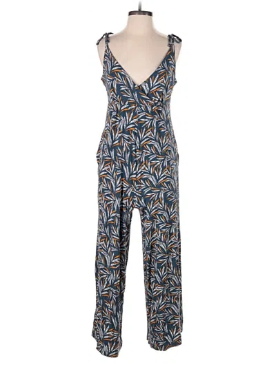 Pre-owned Loft Beach Jumpsuit In Blue