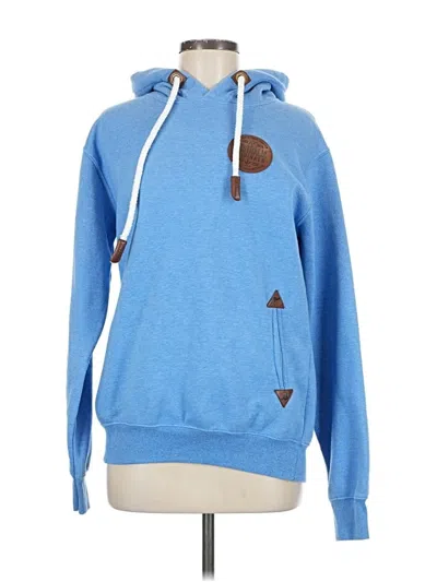 Pre-owned Assorted Brands Pullover Hoodie In Blue