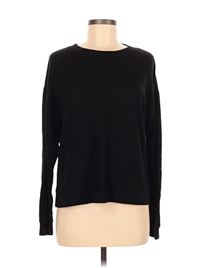 Pre-owned Free Press Long Sleeve T-shirt In Black