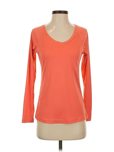 Pre-owned Jockey 3/4 Sleeve T-shirt In Orange