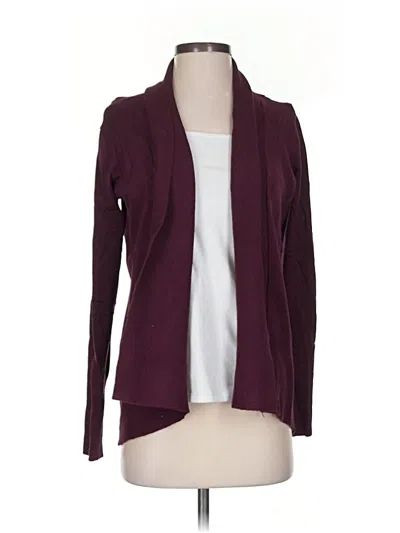 Pre-owned Lety & Me Cardigan Sweater In Burgundy