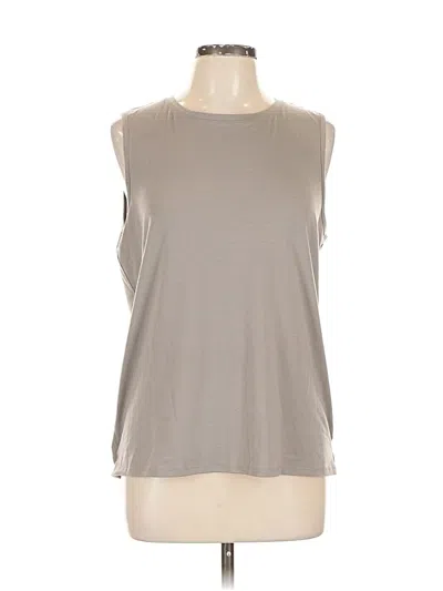 Pre-owned Athleta Sleeveless T-shirt In Gray