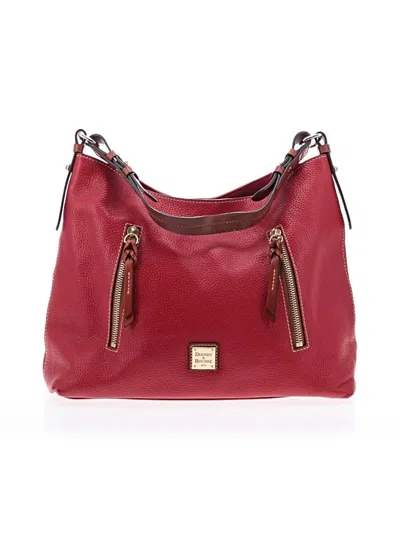 Pre-owned Dooney & Bourke Leather Hobo Bag In Red