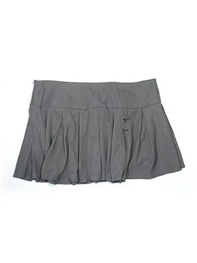Pre-owned Romwe Casual Skirt In Gray