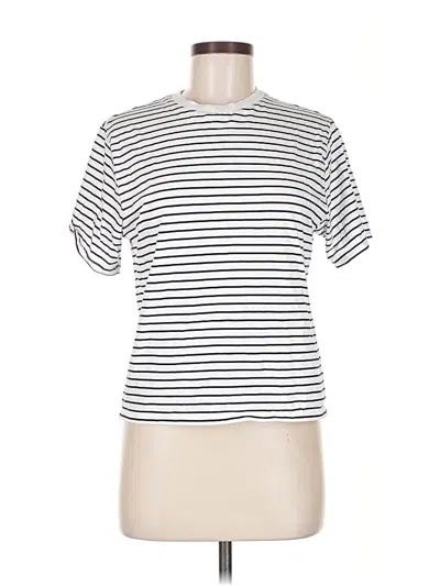 Pre-owned Abercrombie & Fitch Short Sleeve T-shirt In White