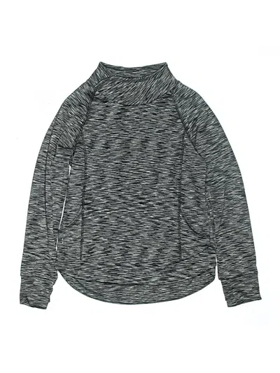Pre-owned Athleta Girl Kids' Turtleneck Sweater In Gray
