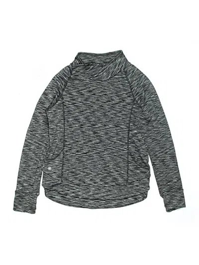 Pre-owned Athleta Girl Kids' Turtleneck Sweater In Gray