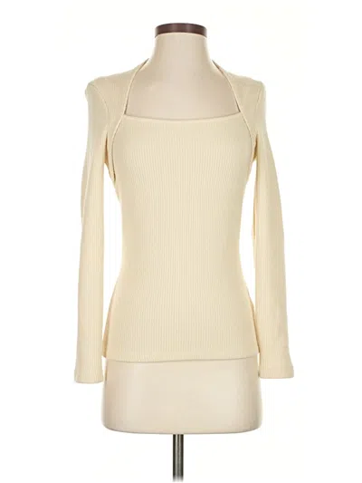 Pre-owned By Anthropologie Cardigan Sweater In White