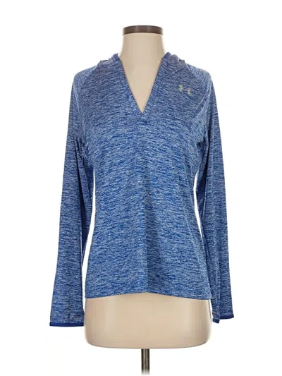 Pre-owned Under Armour Long Sleeve Polo Shirt In Blue