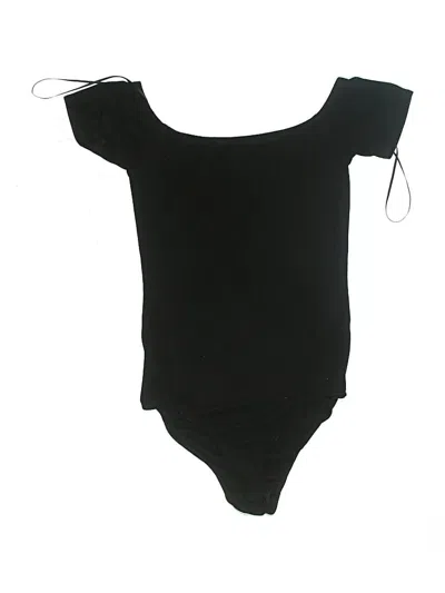 Pre-owned Design Lab Lord & Taylor Bodysuit In Black