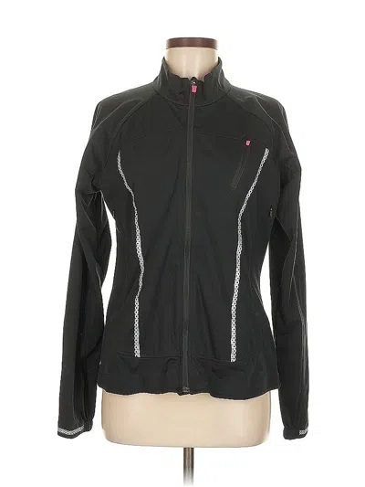 Pre-owned Athleta Track Jacket In Black