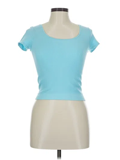 Pre-owned Athleta Short Sleeve T-shirt In Blue