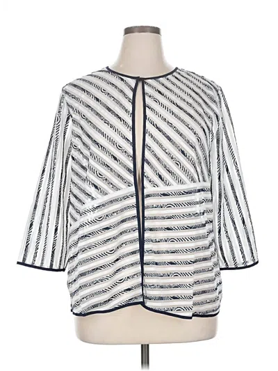 Pre-owned Easywear By Chico's Kimono In Silver