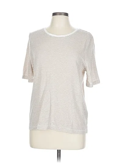 Pre-owned Banana Republic Factory Store Short Sleeve T-shirt In White