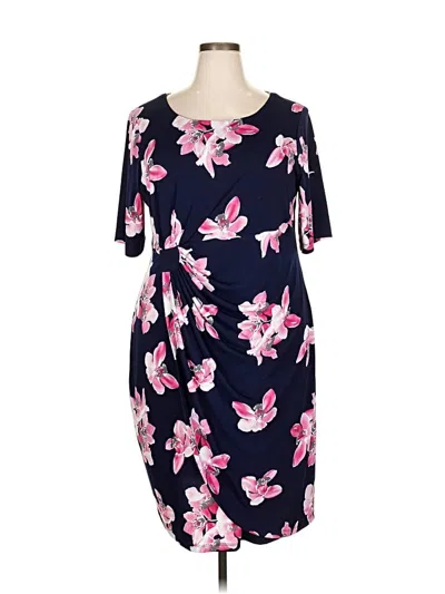 Pre-owned Connected Apparel Casual Dress In Blue