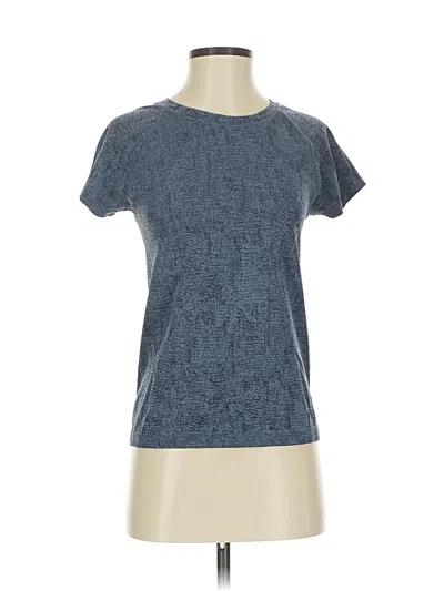 Pre-owned Athleta Short Sleeve T-shirt In Blue