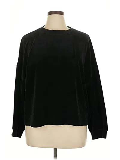 Pre-owned Adrianna Papell Sweatshirt In Black