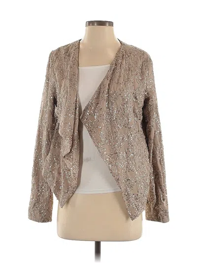 Pre-owned New York And Company Blazer Jacket In Brown