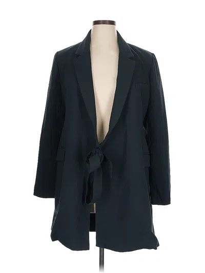 Pre-owned Anthropologie Blazer Jacket In Blue