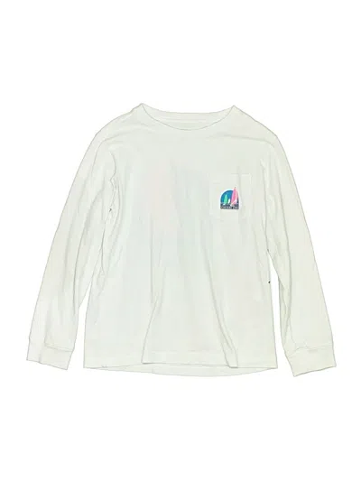Pre-owned Vineyard Vines Kids' Long Sleeve T-shirt In White