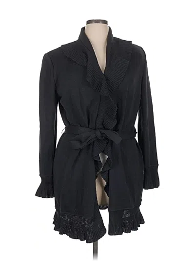 Pre-owned St John Cardigan Sweater In Black