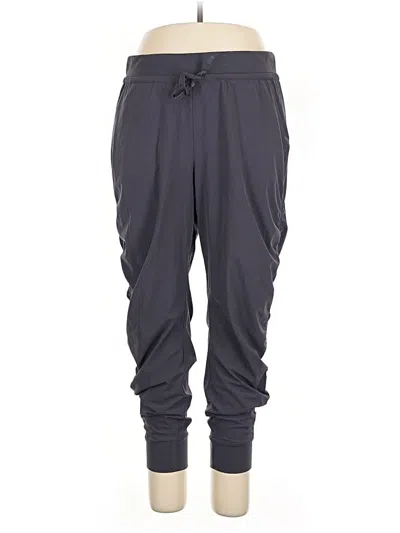 Pre-owned Athleta Track Pants In Gray