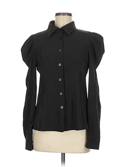 Pre-owned Shein Long Sleeve Blouse In Black