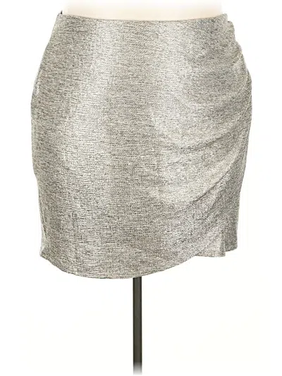 Pre-owned Torrid Formal Skirt In Silver