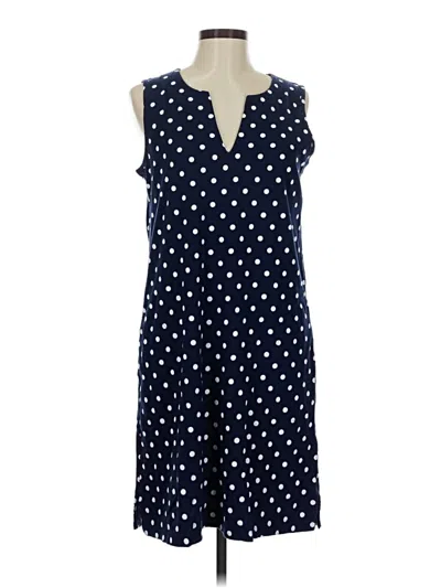 Pre-owned Lands' End Casual Dress In Blue