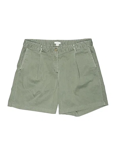 Pre-owned Jjill Khaki Shorts In Green