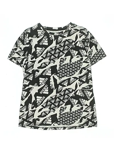 Pre-owned Adidas Originals Kids' Short Sleeve T-shirt In Black