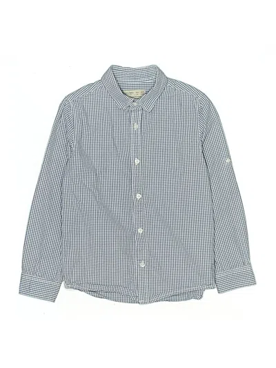 Pre-owned Zara Kids' Long Sleeve Button Down Shirt In Gray