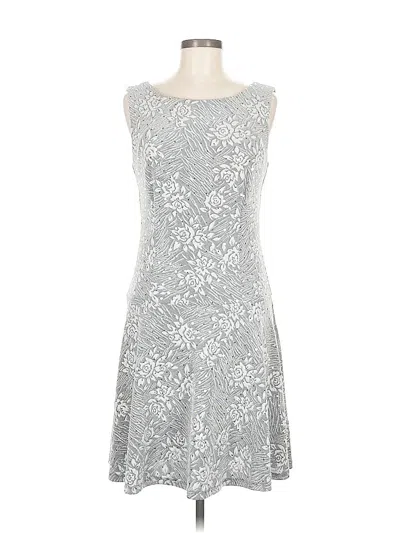 Pre-owned Connected Apparel Cocktail Dress In Silver