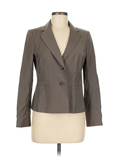Pre-owned Ann Taylor Blazer Jacket In Gray
