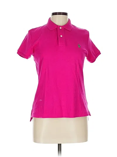 Pre-owned Ralph Lauren Sport Short Sleeve Polo Shirt In Pink