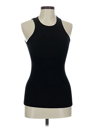 Pre-owned Michael Stars Tank Top Black Halter Neckline Tops
