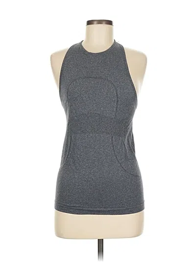 Pre-owned Lululemon Athletica Active Tank Top In Gray