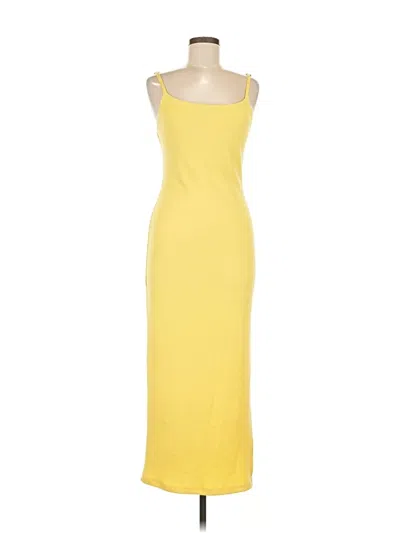 Pre-owned Tyche Casual Dress In Yellow