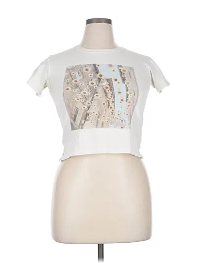 Pre-owned Abercrombie & Fitch Short Sleeve T-shirt In Silver