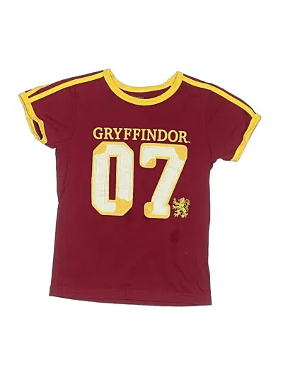 Pre-owned Harry Potter Kids' Short Sleeve T-shirt In Burgundy