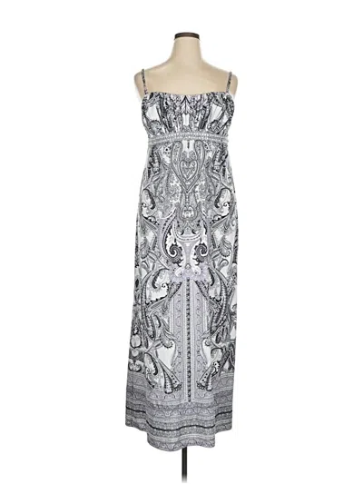 Pre-owned Inc International Concepts Casual Dress In Silver