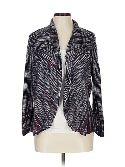 Pre-owned Nic + Zoe Cardigan Sweater In Purple