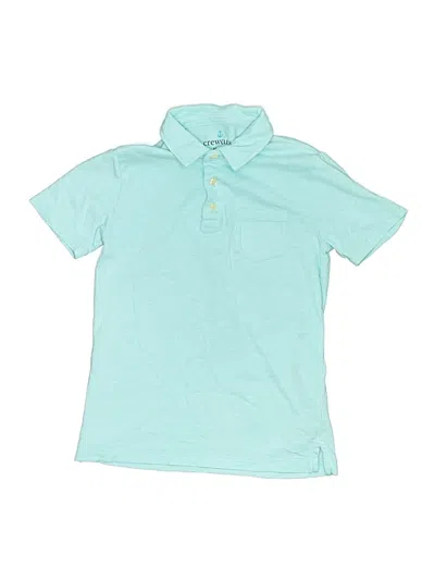 Pre-owned Crewcuts Kids' Short Sleeve Polo Shirt In Blue