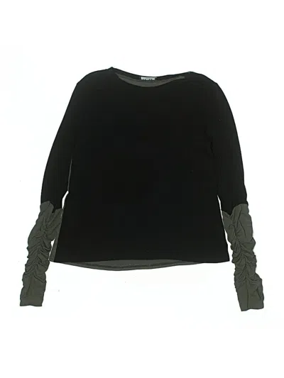 Pre-owned Terez Kids' Long Sleeve Top Black Boatneck Tops